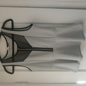 Peplum stripped tank top size Large